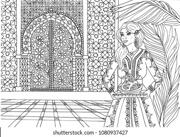morocco coloring pages