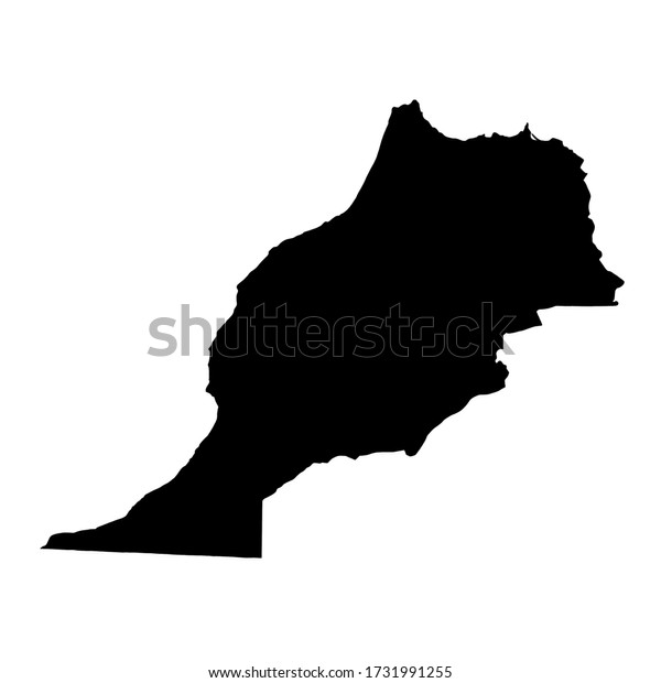 Morocco Political Map Made 100 Handdrawn Stock Illustration 1731991255 ...