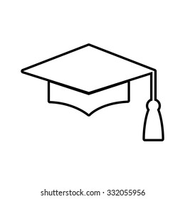 Mortar Board Graduation Cap Education Symbol Stock Illustration ...