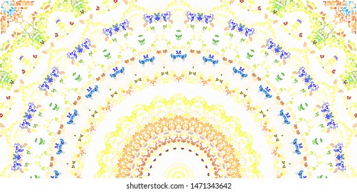 Mosaic colorful pattern for textile, ceramic tiles and design