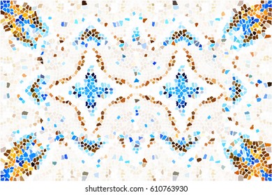 Mosaic colorful pattern for wallpapers, design and backgrounds