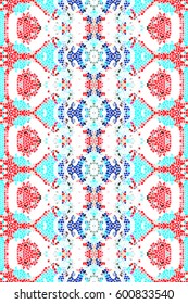 Mosaic seamless colorful vertical pattern for textile, ceramic tiles and backgrounds