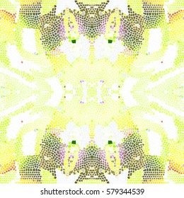 Mosaic square colorful pattern for wallpapers, ceramic tiles, design and backgrounds. Aspect ratio 1:1