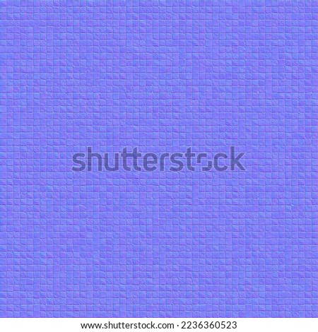 Mosaic stone surface normal map. 8K, high resolution seamless mosaic floor texture., 3D illustration