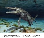 Mosasaur Tylosaurus
Computer generated 3D illustration
