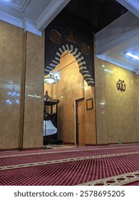 A mosque with distinctive and authentic interior design