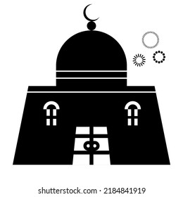 Mosque Icon, Muslim Temple Building