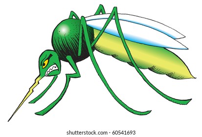 Mosquito Cartoon West Nile Virus