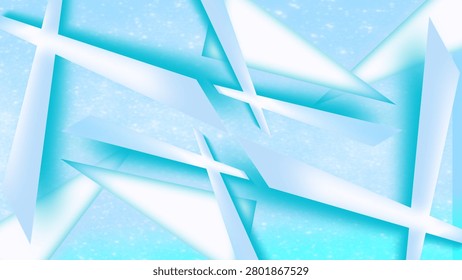 The most basic background has a fine white speckled texture that resembles a sprinkling of snow, glitter, or tiny stars in the sky. Overall, this image gives a modern, futuristic, clean, and cold impression, like ice or crystal.