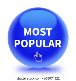 Most Popular Icon. Internet Button.3d Illustration.