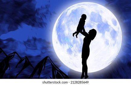 2,413 Baby full moon Images, Stock Photos & Vectors | Shutterstock