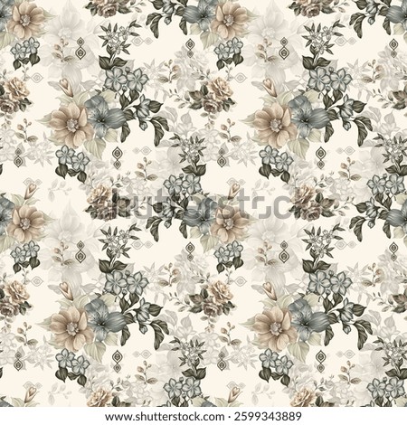 mother collection allover design pattern for digital and wallpaper prints.