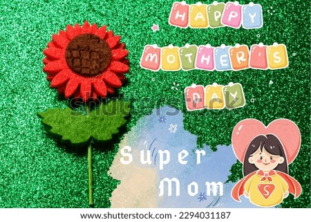 mother's day greeting card illustration