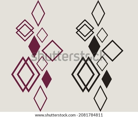 motifs black n white geometrical motifs design textile patterns trible design art  Foto stock © 