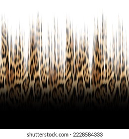 Motion blur leopard texture  black background  leopard skin 