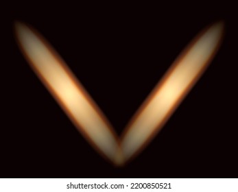 Motion Blur Light And Muticolor Background, Gold Light Abtract Textured Pattern. V Shape 