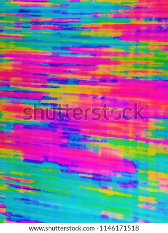 Motion blurred Multicolor Abstract background with abstract smooth lines. Abstract background of Red, Yellow, Blue, Green, Purple, Orange and Pink color. 