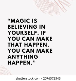 Motivation Quotes Poster Positive Words Magic Stock Illustration ...