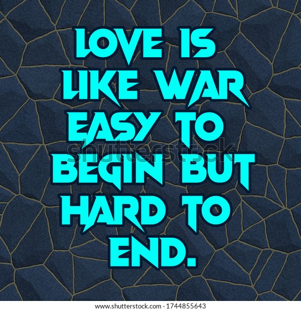 Motivational Inspirational Quote Love Like War Stock Illustration