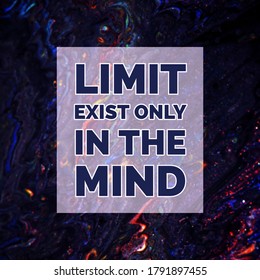 Motivational Quote Life Limit Exist Only Stock Illustration 1791897455 ...