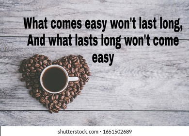 Motivational quotes on beautiful cup background - Powered by Shutterstock