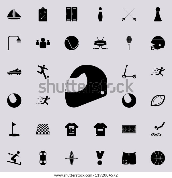 motorcycle helmet icon. Sport icons universal set\
for web and\
mobile