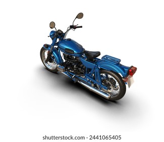 Motorcycle isolated on background. 3d rendering - illustration