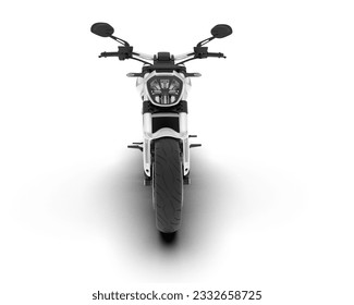 Motorcycle isolated on white background. 3d rendering - illustration - Shutterstock ID 2332658725