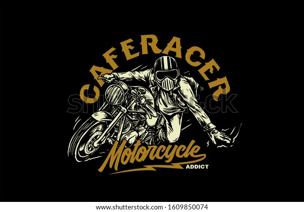 Motorcycle Racing Vector Hand Drawing Stock Illustration 1609850074 ...