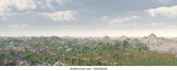 Mountain range
Computer generated 3D illustration