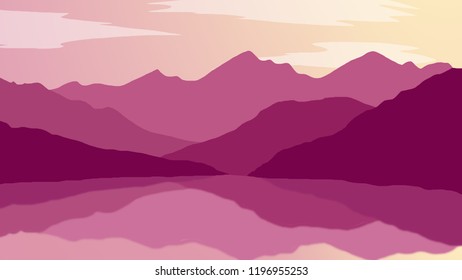 山脈 シルエット のイラスト素材 画像 ベクター画像 Shutterstock