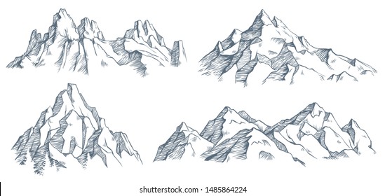 Mountain Drawing Images, Stock Photos & Vectors | Shutterstock