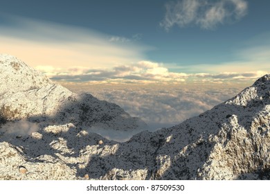 Mountains photo realistic