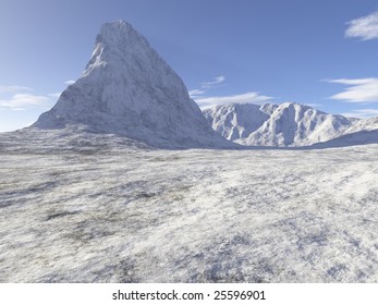 Mountains in the winter