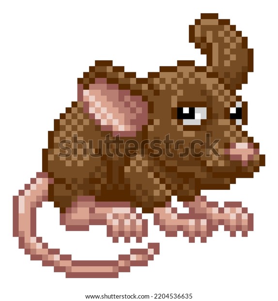 Mouse 8 Bit Pixel Art Pet Stock Illustration 2204536635 | Shutterstock