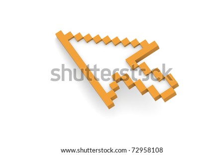 Mouse Cursor, Orange
