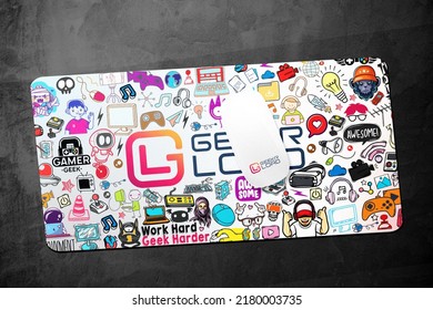 Mouse Pad Design | Gaming Wall Art Design | Icons | Gaming Pad