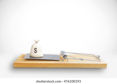 Mousetrap Money Sack On White Background Stock Illustration 476100193 ...