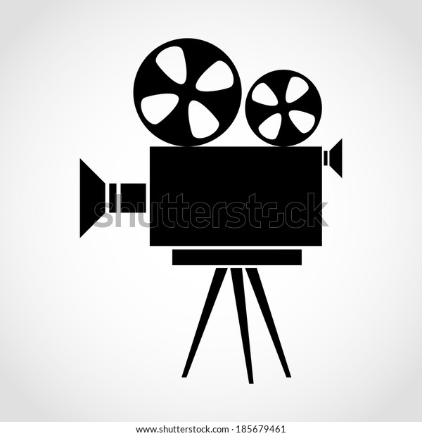 Movie
Camera Icon Isolated on White Background
Raster