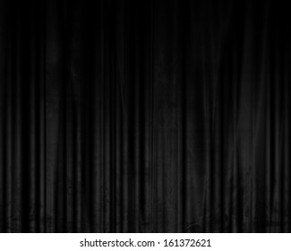 movie or theater curtains with some folds in it