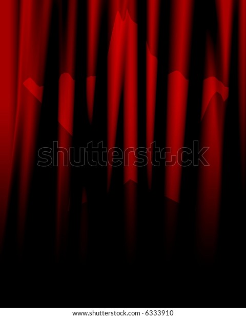 Movie Theater Drapes Royalty Free Stock Image