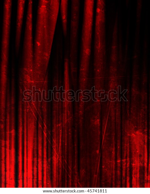Movie Theater Drapes Soft Shades Stock Illustration 45741811