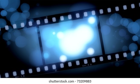 movies film blue light background