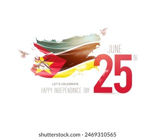 Mozambique Independence day creative art - Powered by Shutterstock