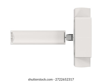 MRI scanner machine top view with a clean white background