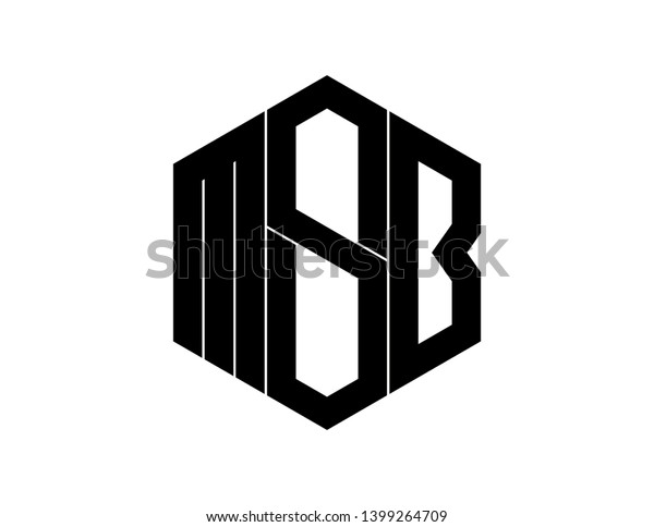 Msb Original Monogram Logo Design Stock Illustration 1399264709