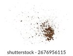 mud splash isolated transparency background.