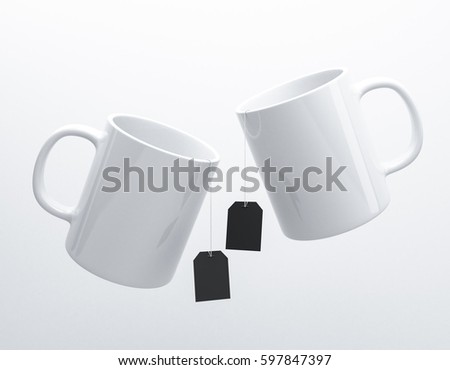 Download Mug Mockup Tea Bag Label 3 D Stock Illustration 597847397 - Shutterstock