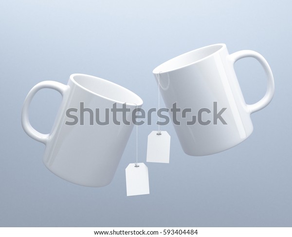 Download Mug Tea Bag Label Mockup 3d 库存插图 593404484