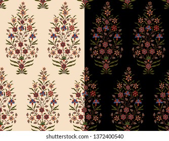 Mughal Flower Motif Pattern